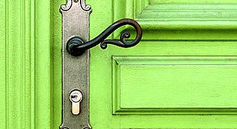 Behind the Green Door…was Sorta Scary…Our First Adventure in Swinging Green Door
